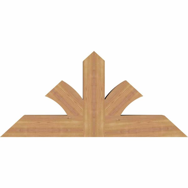 Ekena Millwork Richland Timber Gable Bracket, Western Red Cedar, 48"W x 22"H x 5 1/2"D x 5 1/2"F, 11/12 Pitch GBW048X22X0606RIC00SWR - main